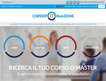 Tablet Screenshot of corsidiformazione.it